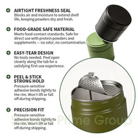 Vente en gros de boîtes rondes en métal de qualité alimentaire pour poudre de matcha, café, thé, contenants hermétiques avec couvercles, boîte à thé