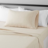 Draps de lit de luxe 300TC 100% en bambou biologique, ensemble de draps de lit King Size pour la maison