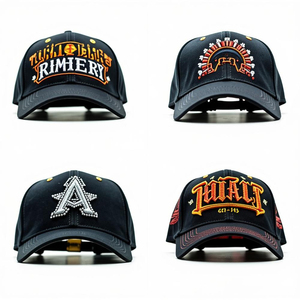 Nhanh chóng vận chuyển chất lượng cao tùy chỉnh thêu Rhinestone Logo 5 Bảng điều chỉnh cong vành cá nhân hip hop thể thao Mũ bóng chày mũ - Product Image 2