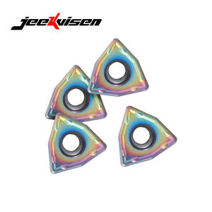 JEEKVISEN WCMT080412-SF JS115P OEM Plaquettes de coupe en carbure pour tournage CNC, acier inoxydable, perçage rapide - Product Image 1