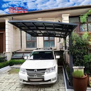 Abri en aluminium résistant aux intempéries et peu encombrant pour automobiles et véhicules dans les allées, les jardins et les parkings - Carport - Product Image 1