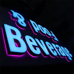 定制照明户外发光二极管金属发光字母定制商店名称标志，用于公司和商店的广告 - Product Image 4