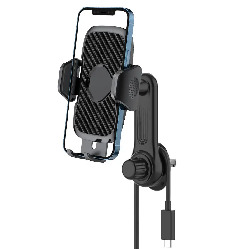 Funda gruesa para teléfonos grandes, soporte para teléfono móvil amigable para coche, abrazadera manos libres, soporte para vehículo apto para todos los iPhone de Apple