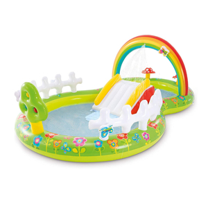 <span class=keywords><strong>Piscine</strong></span> gonflable extérieure <span class=keywords><strong>INTEX</strong></span> 57154 en PVC pour jeux aquatiques pour enfants, 290x180x104cm, pour les 5-10 ans - Product Image 1