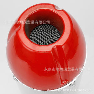 Tubo de escape de acero inoxidable para motocicletas todoterreno, tubo plateado de 28mm, pieza de reparación y mantenimiento Red Head - Product Image 2