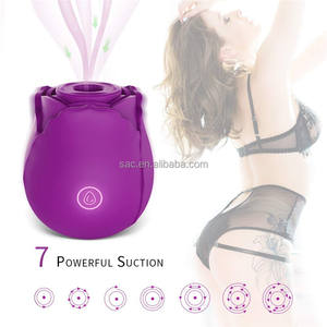 Sacknove Magnetische Usb Vrouwen Masturbatie Vibrator Volwassen Seksspeeltjes Rose Vorm Siliconen Dildo Likken Zuigen Vibrerende Roos - Product Image 2