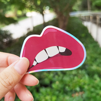 Etiquetas de Diseño Personalizadas para Empresas, Etiqueta Adhesiva Impermeable con Logotipo de Dibujos Animados, Impresión de Etiquetas Adhesivas, Vinilo Holográfico, Hoja de Etiquetas Adhesivas con Corte Personalizado