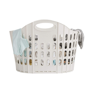 Plastic Collapsible Laundry Basket Dirty Clothes Storage Space Saving Hamper Foldable Hanging Large Laundry Basket