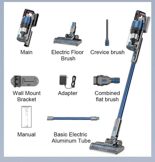 Factory Portable Handheld Vacuum Cleaner Stick Cleaner 420W 32KPa Large Suction Cyclone Cordless Vacuum Cleaner