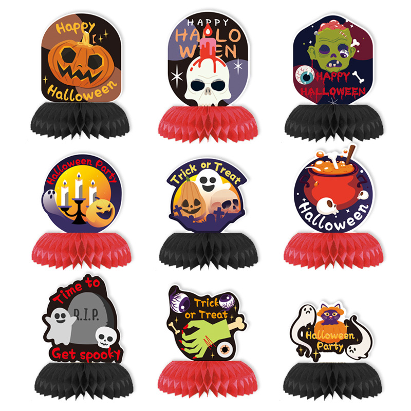 Ensemble Halloween Nid d'Abeille A [Ensemble de 9 pièces]