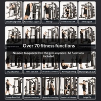 Machine Smith pliable en métal robuste, entraîneur complet, rack à squats, rack à développés, combinaison de gym multifonctionnelle