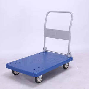 60*90 लोड हो रहा है 300 kg प्लास्टिक बिक्री के लिए मंच उपकरण ट्राली तह गाड़ी - Product Image 6