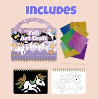 Kit d'activités artistiques en feuille pour enfants, ensemble de création de sacs à main licorne scintillants avec autocollants, jouet éducatif et créatif, cadeau d'anniversaire pour filles