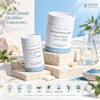 Emballage en tube de papier personnalisé, conteneurs cylindriques en carton de taille entièrement personnalisée pour les compléments alimentaires, les capsules, les poudres avec impression de logo