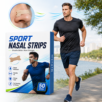 Bandes nasales dilatatoires parfumées à la lavande pour le sport, personnalisables selon le teint de la peau, 50 unités, performance OEM, anti-ronflement avancé