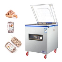 Machine d'emballage sous vide automatique DZ420 en acier inoxydable pour usage domestique, pour noix, fromage, pizza, sacs épais, scellage de petits sacs