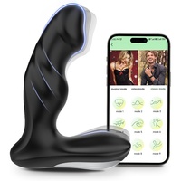 Analer Vibrator, Ultra-Weicher Silikon-Sextoy für Männer, Analplug mit 9 Vibrationsmodi, App-Fernbedienung, Analdildo