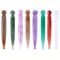 Masseur de massage des points d'acupuncture du visage et des méridiens, design imitation jade, bâton de massage osseux, directement de l'usine, en stock