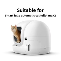 Toilette pour chat entièrement automatique intelligente Série MAX2 en PVC avec filtre à sable et design facile à nettoyer