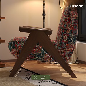 Sedia Reclinabile in Legno Massello Stile <span class=keywords><strong>Etnico</strong></span> Vintage, Arredamento per Casa, Balcone, Soggiorno e Camera da Letto - Product Image 3