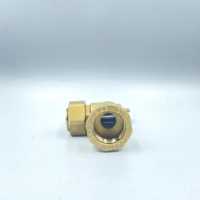 PN16 Robinet De Compteur Laiton Cw617n Cw602n Brass Anti-Fraud Mechanical Lockable Ball Valve for HDPE Pipe