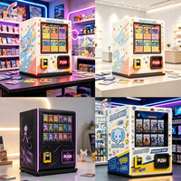 Mini Máquina Expendedora Automática de Tarjetas de Transacciones Digitales en Espiral, Personalizada, de Acero Inoxidable, con Pantalla Táctil de 32 Pulgadas, para Escritorio, con Conexión a la Nube