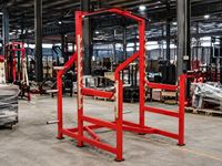 Station de musculation complète en acier avec rack à squats, station de traction, rangement pour haltères et poids libres, équipement de fitness pour entraînement de force à domicile