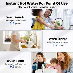 <span class=keywords><strong>Chauffe</strong></span>-<span class=keywords><strong>eau</strong></span> <span class=keywords><strong>électrique</strong></span> à réservoir, <span class=keywords><strong>chauffe</strong></span>-<span class=keywords><strong>eau</strong></span> instantané sous évier avec soupape de <span class=keywords><strong>d</strong></span>égagement de pression, affichage numérique pour cuisine, camping-car - Product Image 5