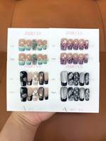Faux ongles gothiques pour Halloween, design effrayant avec crâne, fantôme et citrouille, pour fête d'Halloween