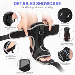 Attelle de cheville réglable pour correction du pied tombant, taille unique, pour la rééducation hémiplégique et le soutien nocturne - Product Image 3