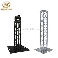 Estructura de Aluminio Negra para Iluminación Móvil, Tipo Totem, para Espectáculos en Clubes
