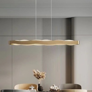 Yunhai Electroplated Stainless Steel LED Chandelier Modern Minimalist Design for Living <b>Dining</b> Room Subtly Pendant <b>Lights</b> - Product Image 5