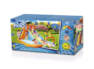 Parc aquatique <span class=keywords><strong>gonflable</strong></span> familial <span class=keywords><strong>Bestway</strong></span> 53305 Tsunami Waves Summit Mega avec toboggan pour enfants - Product Image 6