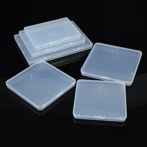 Caja de almacenamiento rectangular transparente de Pp con tapa, organizador de oficina a prueba de polvo para documentos, contenedor de almacenamiento de tarjetas de visita - Product Image 3