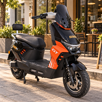 Scooter électrique en gros avec options de moteur 48V 60V 72V 800W-2000W, batterie au lithium ou au plomb-acide, cyclomoteur urbain pour les trajets quotidiens
