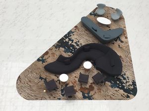 डिजाइन के आकार के गहरे बैंगनी रंग के आधुनिक सोफे सेट फर्नीचर होटल लॉबी वावे लाउंज बैठने के लिए - Product Image 5