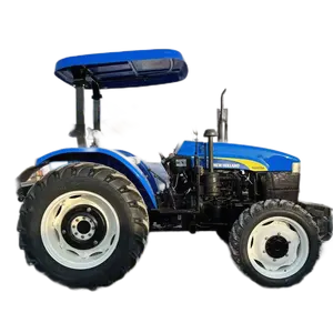 Baru bekas Holland 704 55hp 65hp 70hp 75hp 80hp traktor 4 * 4wd tanpa kabin untuk dijual