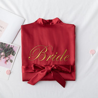 Peignoir de Mariage Robe de Chambre Mariée Demoiselle d'Honneur Robe Sexy Femme Nuisette
