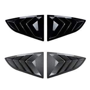 Subaru Brz Gr86 2022+ Rear Quarter <b>Window</b> Faux Louver Trim Carbon Fiber Texture Adhesive Car <b>Decal</b> Modification Part - Product Image 4