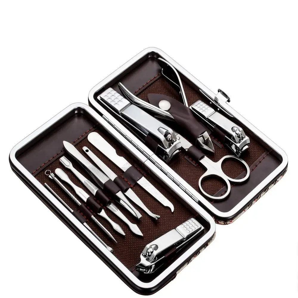 12 PCS Manicure Pedicure Kit, Nail Clippers, Nail Tools with Travel Case