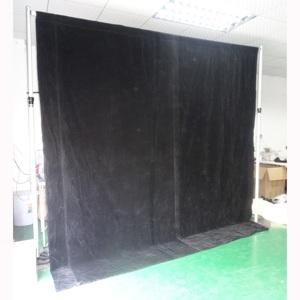 Aluminum backdrop stand with black curtains pipe and drape for wedding decoration - Product Image 2