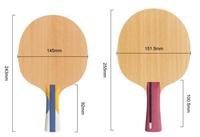 KuangFeng Logo personnalisé Lame de tennis de table en bois et carbone Lame de ping-pong d'attaque professionnelle