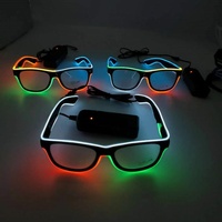 Venta Directa de Fábrica, Gafas LED para Fiesta de Halloween |   Multicolor y Multistilo, 3 Modos, Alto Brillo
