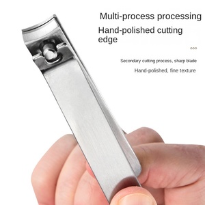 Nhà Máy Bán Buôn Thép Không Gỉ Xách Tay Cong Cắt Móng Tay Nhỏ Và Kích Thước Lớn Cho Hộ Gia Đình Sử Dụng Và Ngón Tay - Product Image 3