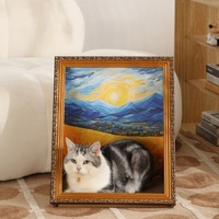 Matériaux écologiques peinture à l'huile grotte de chat Style européen maison de chat décor à la maison chat Condo