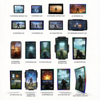 Venta Directa de Fábrica, Monitor Táctil en Forma de J de 43 Pulgadas, Marco de Iluminación LED Acrílico, Monitor para Juegos PCAP Personalizado