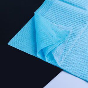 Bavaglioli Dentali Monouso Impermeabili in Tessuto a 2 Strati di Carta e 1 Strato di Polietilene, Fornitura Diretta dalla Fabbrica Decare - Product Image 4