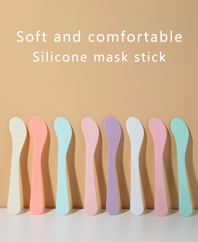 Custom Logo Clay Mask Brush Cream Mud Face Mask Brush Durable OEM Plastic Spatulas Cosmetic Applicator