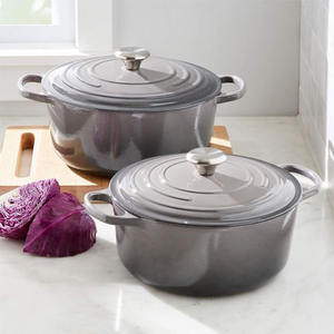 Ensemble de casseroles en fonte émaillée Bright Houseware Europe, 3,5 QT, couleur personnalisée, antiadhésif, écologique, logo personnalisé - Product Image 3