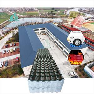 กระเบื้องหลังคาพลาสติก <span class=keywords><strong>upvc</strong></span> ติดตั้งง่ายกระเบื้องอุตสาหกรรมดีไซน์แบบแอสฟัลท์ฉนวนกันเสียงเรียบสำหรับ<span class=keywords><strong>หลังคา</strong></span>อุตสาหกรรม - Product Image 3